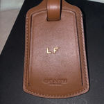 Coach  Leather Luggage “LF”‎ Initials w/Box (NEW) Photo 2