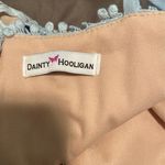 Dainty Hooligan Light Blue Crochet Draped Mini Dress Photo 6