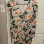 NWT!! CBR Fitted Tropical Print and Stripes Long Puff Sleeve Dress Green Size M Photo 5