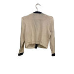 St. John Collection  Cream Long Sleeve Button-Down Basic Jacket Size P Photo 1