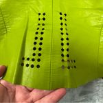 Diesel Vintage Y2K  Leather Green Chartreuse Vest Style Top Photo 7