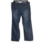 Squeeze Jeans Women's 16W Embroidered Flower Bootcut Denim Pants Blue Photo 7