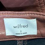 Aritzia Wilfred The Melina Brown Faux Leather Vegan Cropped Trouser Pants Size 0 Photo 3