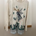 Liz Claiborne Vintage 90s Angel Knit Christmas Sweater Size XL Photo 1