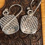 Sterling Silver BARSE Burnt Orange Jasper Square Drop Earrings Photo 3