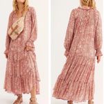 Free People NEW  Feeling Groovy Dress Size XS Oversized Paisley Floral RARE Photo 1