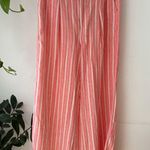 Aerie  Pink and White Striped Pants Photo 0