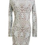 Dress the Population  Lola Art Deco Sequin Dress White Photo 0