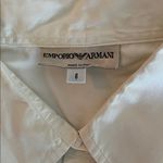 Emporio Armani 100% Cotton White Casual Hidden Button Up Top - Size 8 Photo 13