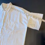 Madewell Courier Shirt oversized white short sleeve buttondown cotton shirt, XS Photo 4