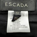 Escada Wool Pants Trouser Straight Leg Zip Fly Career Workwear Black 44 L 37x33 Size L Photo 2
