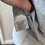 Nike Women’s Classic Grey V-Neck Tee Embroidered Logo Size Medium Photo 4