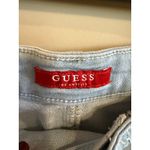 Guess  Denim Lace Up Front Mini Skirt Light Wash Women's Size M Photo 2
