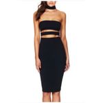 Nookie  Frankie Bodycon Midi Dress Black Womens XS Photo 13