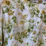 Laura Ashley Floral Linen Tunic Top 3/4 Sleeve Collared Blouse 3X NWOT Photo 6