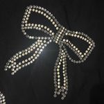 Karl Lagerfeld Black Embellished Short Sleeve Tee Photo 1