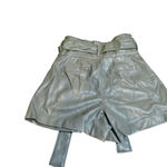 BLANK NYC  Size 24 Green Pleather Shorts Tie Paperbag Spring Summer Chic Trendy Photo 1