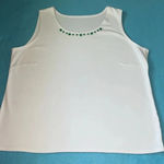 Alfred Dunner  2pc set floral button up and embellished tank top NEW size 18 Photo 9