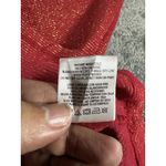 Laura Scott  Crinkle Short Sleeve Red Metallic T-Shirt Size XL Photo 5