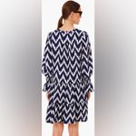 Tuckernuck Pomander Place Kenzo Dress in Navy Blue and White Ikat Size XXL Photo 1