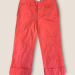 Old Navy Vintage Y2K Mid Rise Capri Straight Leg Pant Coral 4 Photo 0