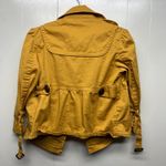 American Raglie Button Front 3/4 Sleeve Womens Jacket Size Small Casual Workwear Yellow Photo 4