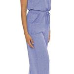 Becca  Beach Date Blue Sleeveless Jumpsuit With Pockets,  Cover Ups for Women Photo 1