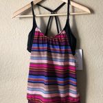 Athleta NWT Capri stripe blousy tankini Top Photo 2