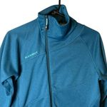 Mammut‎ Teal Blue Borah Fleece Asymmetrical Jacket Women’s Small 1010 Photo 1