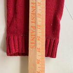 Liz Claiborne Red Knit Turleneck Sweater Festive Braided Detail Women XL Photo 6