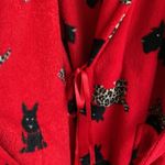 Cute puppies in leopard outfits fluffy robe Red Photo 5