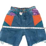 VTG 80 90s Major Damage Patchwork Denim Shorts Sz 22 Rare Y2K Hip Hop Streetwear Blue Photo 11