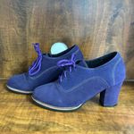 Source Unknown Purple suede block heels 37 6.5 Photo 2