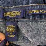 Vintage High Waisted Mom Capri Pants 16 Med Wash Front Pockets Stretch Photo 4