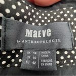 Anthropologie  Maeve Gerti midi dress black polka dot sz 10 Photo 5