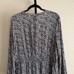 CHAPS Vintage Inspired Navy Floral Midi Dress Romantic Cottage Blue White Modest XL Photo 13