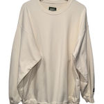 Daily Drills  Crew Neck Oversized Pullover Sweatshirt Women Sz XS/S Cream Photo 0