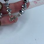 Artisan made glass leaves & hematite beaded necklace Green Photo 9