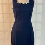 J.Crew  nwt basketweave scallop hem navy dress size 4 Photo 0
