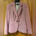 ZARA Classic One-Button Pink Suit Business Career Work Stretch Blazer Size 6 Photo 2