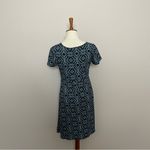 Fresh Produce Dress Knit A Line Short Sleeves Geometric Abstract Black Grey Photo 5