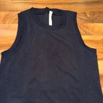 Lululemon  Black Dress Sleeveless Midi Length Adjustable Drawstring Size 10 Photo 3
