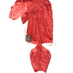 RETROFETE Katerina Sequined Cutout Maxi Dress‎ Coral NWT Small Pink Photo 6