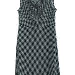 Talbots ✨ Drape Neck A Line Luxe Stretch Jersey Midi Sz Large Dress✨ Photo 2