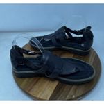 Cat Caterpillar Sandal Womens Leather Shanna Ankel Strap Thong Black Size‎ 10 Photo 5