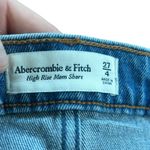 Abercrombie & Fitch High Rise Mom Jean Shorts Two-Tone size 27/4 y2k Photo 3
