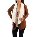 Self Esteem  Pink Open Front Asymmetrical Long Sleeve Fuzzy Cardigan Size Small Photo 5