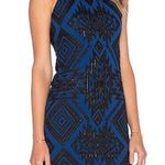 Anthropologie REVOLVE Parker Jaden Aztec Embellished Halter Open Back Sheath Mini Dress Photo 2