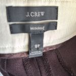 J.Crew Dark Brown Wool Blend Straight Leg Minnie Pants sz 8T Photo 5