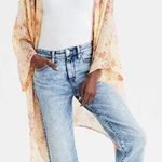 American Eagle NWOT OUTFITTERS FLORAL CHIFFON OPEN FRONT BOHEMIAN KIMONO Photo 0